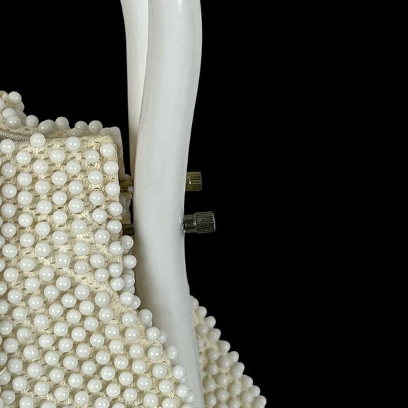 Marcus Brothers Made in Japan Beaded Ivory Bag - Picture 6 of 7
